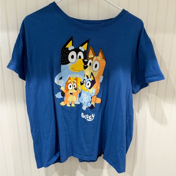 Bluey Women's Blue Graphic Tee - Picture 1 of 3